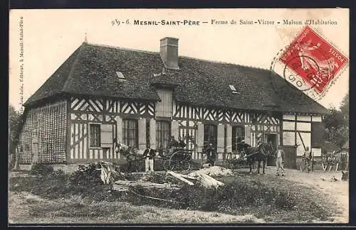 AK Mesnil-Saint-Père, Ferme de Saint-Victor, Maison d`Habitation