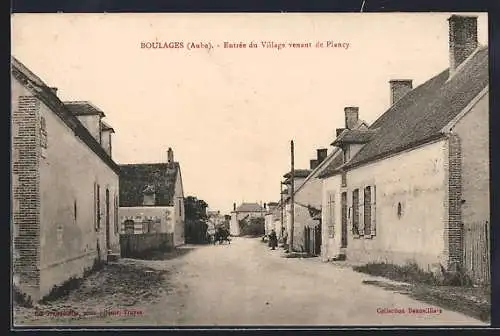 AK Boulagues, Entrée du Village venant de Plancy