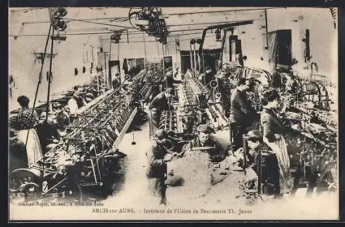 AK Arcis-sur-Aube, Intérieur de l`Usine de Bonneterie Th. Janot