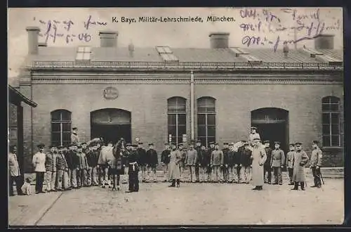 AK München, K. Bayr. Militär-Lehrschmiede