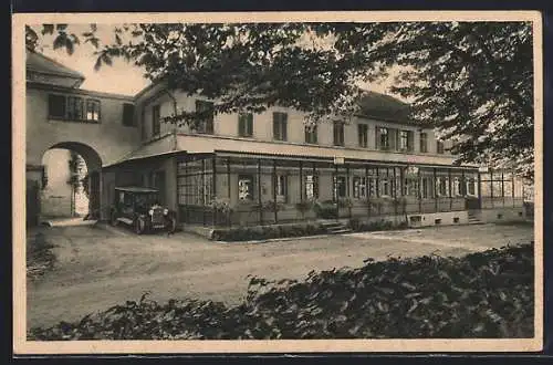 AK Bad Boll / Württemberg, Blick auf das Cafe