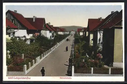 AK Weil-Leopoldshöhe, Kaiserstrasse mit Passanten