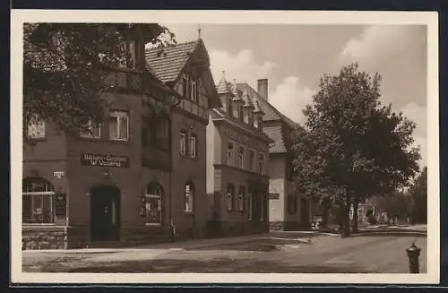 AK Königsfeld / Schwarzwald, Friedrichstrasse Ecke Rotwald-Strasse mit Bäckerei W. Voland