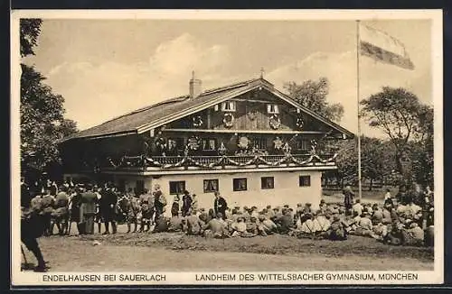 AK Endelhausen bei Sauerlach, Landheim des Wittelsbacher Gymnasium in München