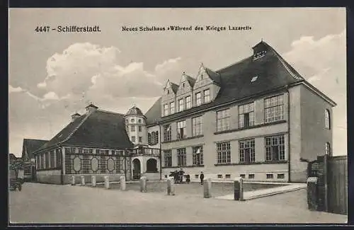 AK Schifferstadt, Neues Schulhaus während des Krieges Lazarett