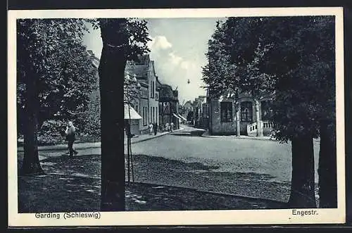 AK Garding /Schleswig, Blick in die Engestrasse