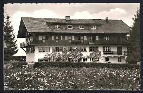 AK Scheidegg /Allgäu, AEG-Ferienheim Haus am Bergwald