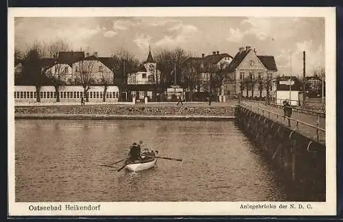 AK Heikendorf, Anlegebrücke der NDC, Ruderboot