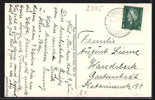AK Heikendorf, Anlegebrücke der NDC, Ruderboot