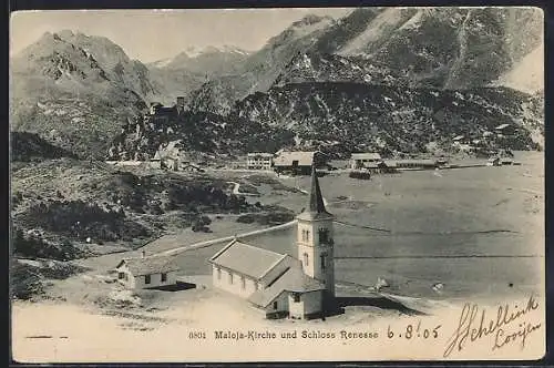 AK Maloja, Kirche und Schloss Renesse