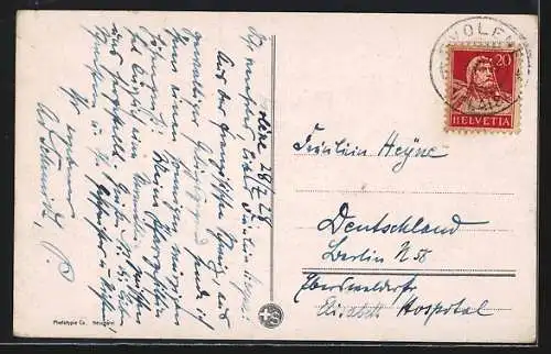 AK Evolene, Gesamtansicht des Ortes