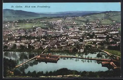 AK St. Gallen, Blick vom Freudenberg