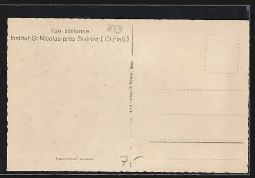 AK Siviriez, Institut St. Nicolas, Fliegeraufnahme