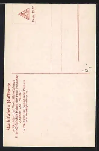 AK Keil, Prinzessin Victoria Marina von Preussen, Tochter des Prinzenpaares Adalbert, geb. 1917