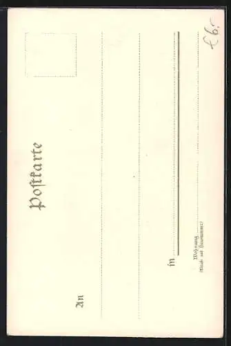 Lithographie Sindbad der Seefahrer, Sindbad wird v. d. Schlangeninsel gerettet, Märchen