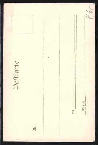Lithographie Märchen aus 1001 Nacht, Die Fee Pari-Banu lässt ihren Bruder erscheinen