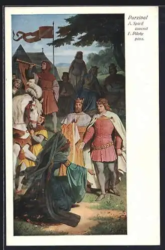 AK Parsival, Serie 253, Nr. 4452, Die verschleierte Frau