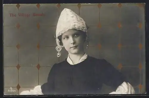 AK Niederländisches Mädchen mit Haube