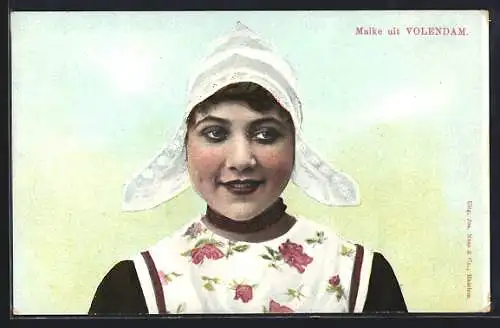 AK Volendam, Maike in niederländischer Tracht