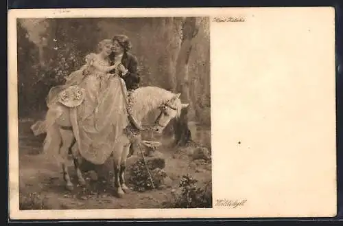 Künstler-AK Hans Zatzka: Waldidyll von Hans Zatzka