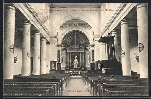 AK Saint-Jean-de-Bonneval, Intérieur de l`église