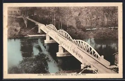 AK Marnay-sur-Seine, Le nouveau Pont