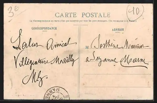 AK Mailly, La Vie au Camp, Un Coin de Campement