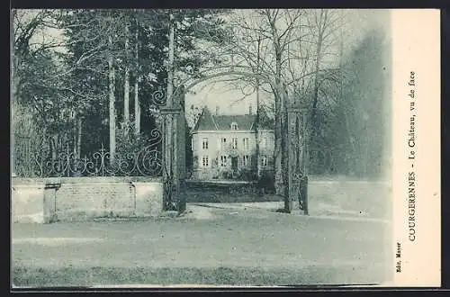 AK Courgerennes, Le Château, vue de face