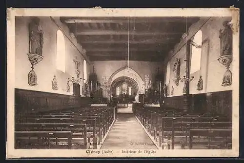 AK Clérey, Intérieur de l`église