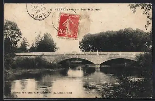 AK Clérey, Pont de la Seine