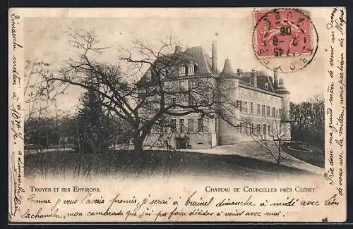 AK Clérey, Château de Courcelles près Clérey