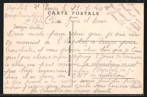 AK Troyes, Le Monument des Enfants de l`Aube