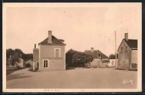 AK Pouan-les-Vallées, Place de la Liberté
