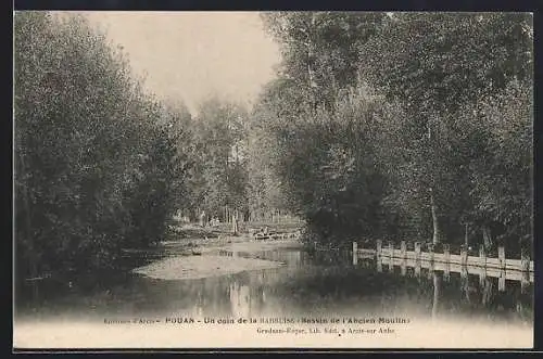 AK Pouan, Un coin de la Barbuise: Bassin de l`Ancien Moulin