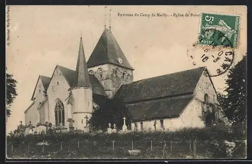 AK Mailly, Église de Poivres
