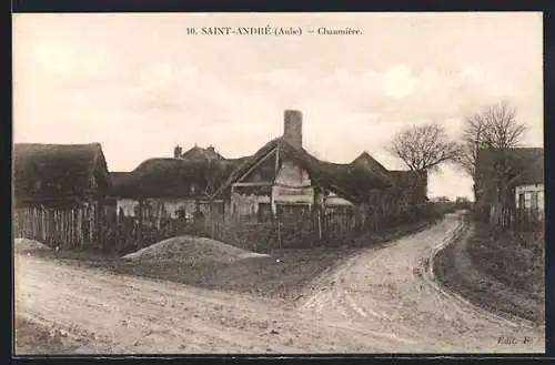 AK Saint-André, Chaumière rustique au bord du chemin