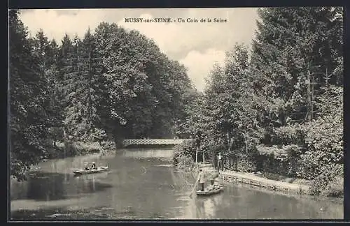 AK Mussy-sur-Seine, Un Coin de la Seine