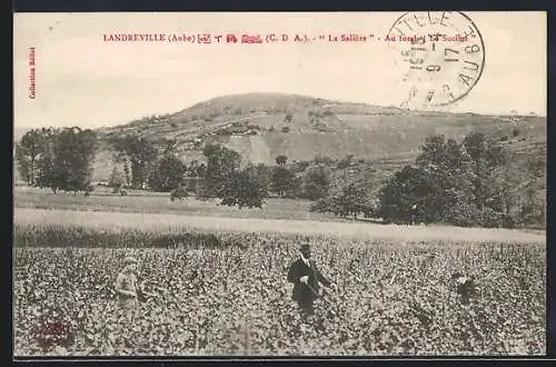 AK Landreville, La Salière avec vue sur les collines et les champs en arrière-plan