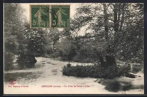 AK Lenclos, Un Coin de Seine, L`Île