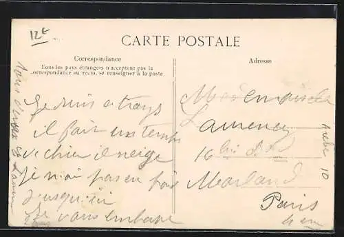AK Sainte-Savine, La Poste et l`Église