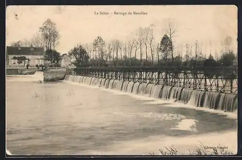 AK Beaulieu, La Seine, Barrage de Beaulieu