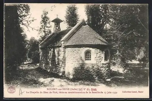 AK Nogent-sur-Seine, La Chapelle du Dieu de Pitié en commémoration de la Bataille du 13 juin 1539