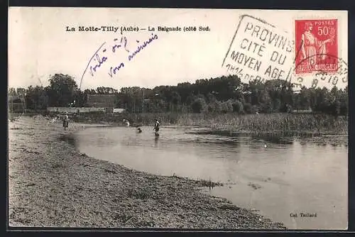 AK La Motte-Tilly, La Baignade côté Sud