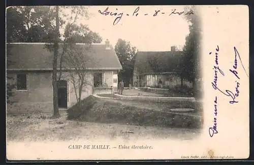 AK Mailly, Usine élévatoire au camp de Mailly