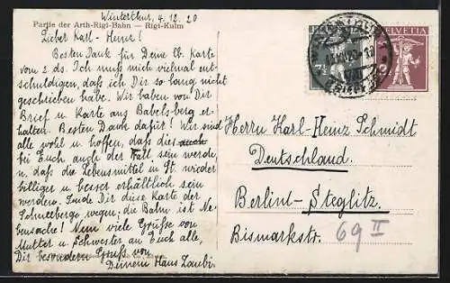 AK Rigi-Kulm, Partie der Arth-Rigi-Bahn