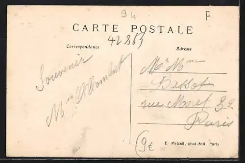 AK Villiers-sur-Marne, Vue Générale et Place de la Gare