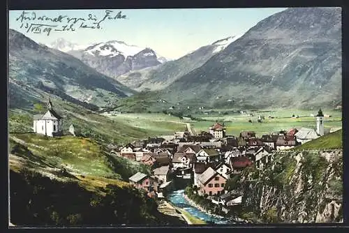AK Andermatt, Ortstotale an der Gotthardstrasse