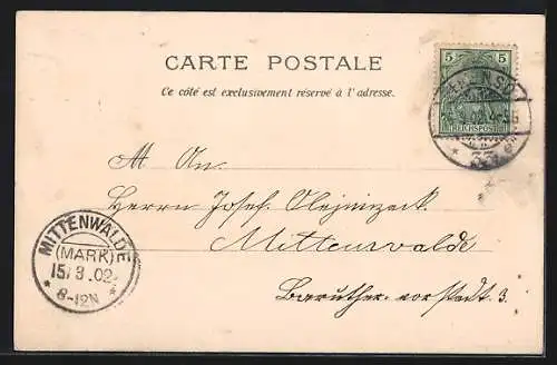 Lithographie Paris, Exposition universelle de 1900, Pavillons d`Allemagne, Espagne, Monaco, Suede