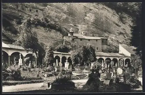 AK Salzburg, auf dem St. Petersfriedhof