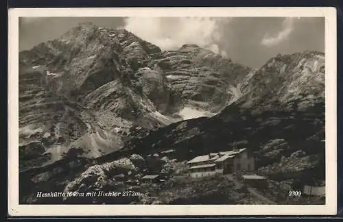 AK Hesshütte, Ansicht mit Hochtor